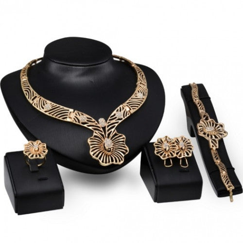 African Nigerian Bridal Plated Jewelry Sets