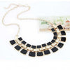 Collar Long Plated Enamel Necklace